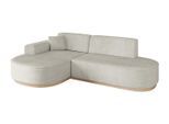ECKSOFA Ottomane Links MARI-L1-v1 - 243x171x83 cm Creme Cord