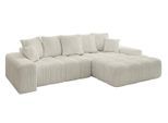 ECKSOFA Ottomane Rechts ENSI-L - 267x164x88 cm Creme