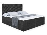 BOXBETT mit Matratze H3 und Lattenrost - SERENE - 140x200 Schwarz