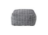 SITZPOUF Trance schwarz-weiß gemustert, 60/60/30 cm