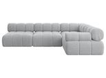 ECKSOFA modulares Sofa Mende-L2 - 285x190x70 cm Grau Cord