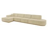 ECKSOFA Ottomane Links IREA-L3-v2 - 412x165x80 cm Beige