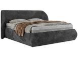 POLSTERBETT CAELA CLASSIC 140/200 - Grau Cord - Pocket-Matratze