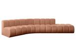 ECKSOFA modulares Sofa Brilo-L1 - 380x174x70 cm Apricot