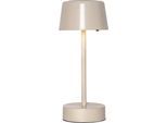 LED Solarleuchte "Solarlampe Solei", beige, B:12cm H:26,5cm L:12cm T:12cm Ø:12cm, PARFORCE TRADITIONAL HUNTING, Leuchten, Solar- und USB-Ladung, Dämmerungssensor, 12 Lichtpunkte
