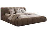 POLSTERBETT NUBEA CLASSIC 140/200 - Braun Velvet - ohne Matratze