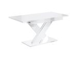 ESSTISCH ausziehbar 140 -180x80x75 cm - Weiß Hochglanz - RONX