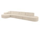 ECKSOFA Ottomane Links TARO-L3 - 413x171x79,5 cm Beige