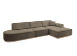ECKSOFA Ottomane Rechts IREA-L2 - 328x171x83 cm Braun