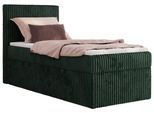 BOXBETT TILIANO 90/200 - Dunkelgrün Cord - H4 - Visco Topper - Links