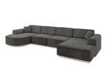 WOHNLANDSCHAFT ARRIO-U2 303x171x83 cm Anthrazit