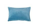 KISSENHÜLLE Baumwollsamt blau 30/50 cm