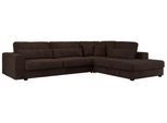ECKSOFA Savona Braun Cord - rechts