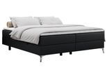 BOXBETT LESS 160/200 Schwarz Kunstleder - H4