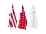 GESCHIRRTÜCHER Polka Dots, 3er-Set, 100% Baumwolle