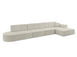 ECKSOFA Ottomane Rechts IREA-L3-v4 - 412x165x77 cm Creme