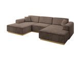 WOHNLANDSCHAFT IREA-U1-v2 - 301x165x80 cm Braun