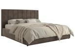 POLSTERBETT TENARDO CLASSIC 160/200 - Braun Velvet - ohne Matratze