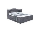 BOXBETT mit Matratze H3 und Lattenrost - VILA - 120x200 cm Dunkelgrau