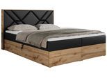 BOXBETT GUNAR - 180/200 Schwarz Kunstleder - H4