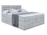 BOXSPRINGBETT VIONE KING - 180 x 200 - H3/H4 - Hellgrau