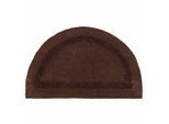 BADEMATTE halbrund 50/80 cm, 100% Baumwolle, wendbar
