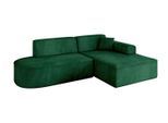 ECKSOFA Ottomane Rechts IREA-L1-v3 - 234x171x79 cm Grün