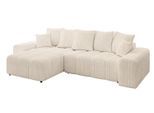 ECKSOFA Ottomane links ENIL-L 297x189x68 Beige Cord