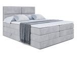 BOXSPRINGBETT AURA KING - 120 x 200 - H3/H4 - Hellgrau