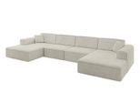 WOHNLANDSCHAFT IREA-U2-v3 - 386x165x77 cm Creme