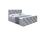 BOXBETT ZAFIRA - 160x200 - H4 - Grau