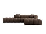 ECKSOFA Ottomane Rechts OLEA-L2 - 289x176x71 cm Braun