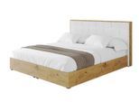 POLSTERBETT mit Bettkasten und Lattenrost, Bett mit Matratze H3/H4 - ENZO8 160x200 Weiß