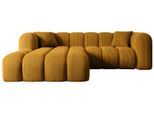 ECKSOFA Ottomane Links OLEA-L1 - 231x173x74 cm Senfgelb