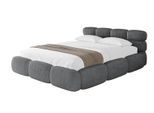 POLSTERBETT mit Bettkasten und Lattenrost, Boxbett ohne Matratze - NOMA 160x200 Dunkelgrau