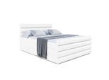 BOXSPRINGBETT CELESTIA-Z KING - 160x200 - H3/H4 - Weiß Hochglanz