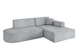 ECKSOFA Ottomane Rechts IREA-L1-v4 - 232x165x77 cm Grau