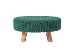 STRICK-HOCKER tannengrün, rund 62/62/30 cm