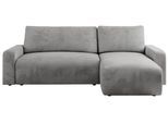 ECKSOFA ARGOS Hellgrau Velours
