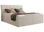 BOXBETT DAGOS 120/200 - Creme Schenille glatt - H4 - Topper Visco