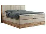 BOXSPRINGBETT BELLISSIMO KING 160/200 Beige Velvet - H3