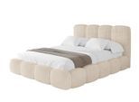 POLSTERBETT mit Bettkasten und Lattenrost, Boxbett ohne Matratze - KALA 140x200 Beige