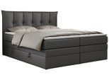 BOXSPRINGBETT PREMIUM 10 KING 200/200 Dunkelgrau Kunstleder - H4