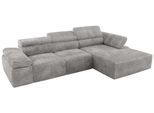 ECKSOFA RILASSO L Hellgrau Cord - rechts