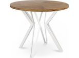 ESSTISCH Austin runder ausziehbarer, Lancelot Eiche 120-200/100/76 cm