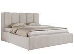 POLSTERBETT SAVINO CLASSIC 160/200 - Beige Cord - Multipocket-Matratze