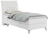BOXBETT MILEN 90/200 Weiß Kunstleder - H3 - Links Seite