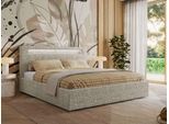 POLSTERBETT GOLD 5 CLASSIC 160/200 - Beige Strukture - Schaum-Matratze