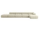ECKSOFA modulares Sofa Lizur-L3 - 475x160x70 cm Beige Velours