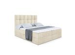 BOXBETT mit H4-Matratze und Lattenrost - RICAR - 120x200 Beige